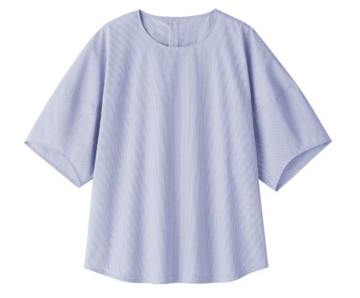 無印良品　婦人　涼感　半袖ブラウス