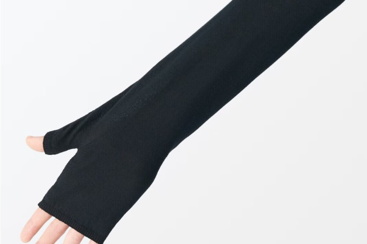 無印良品　ＵＶカット　強撚コットン　アームカバー（ロング）