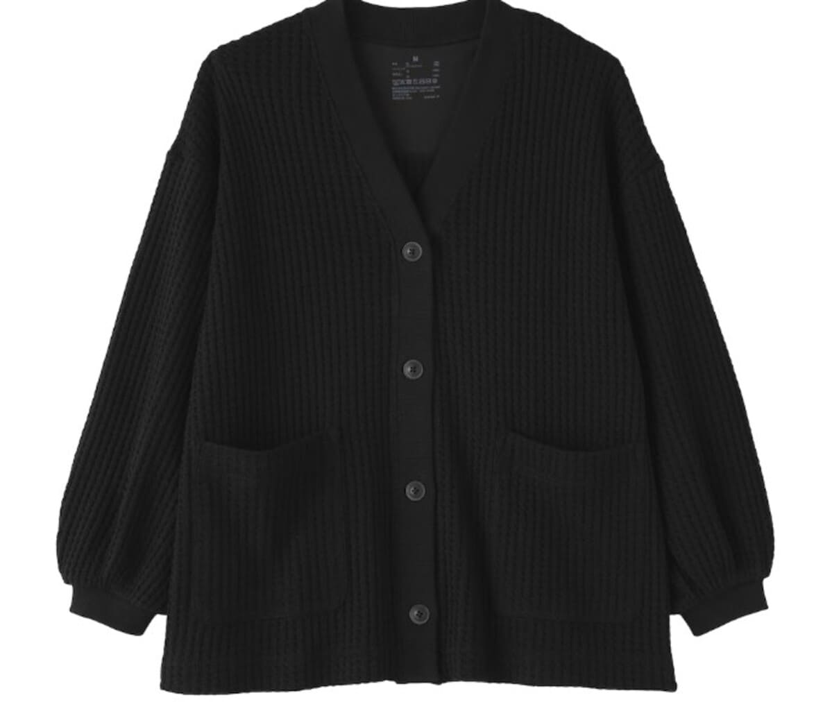無印良品　婦人　ざっくり編んだ　長袖カーディガン
