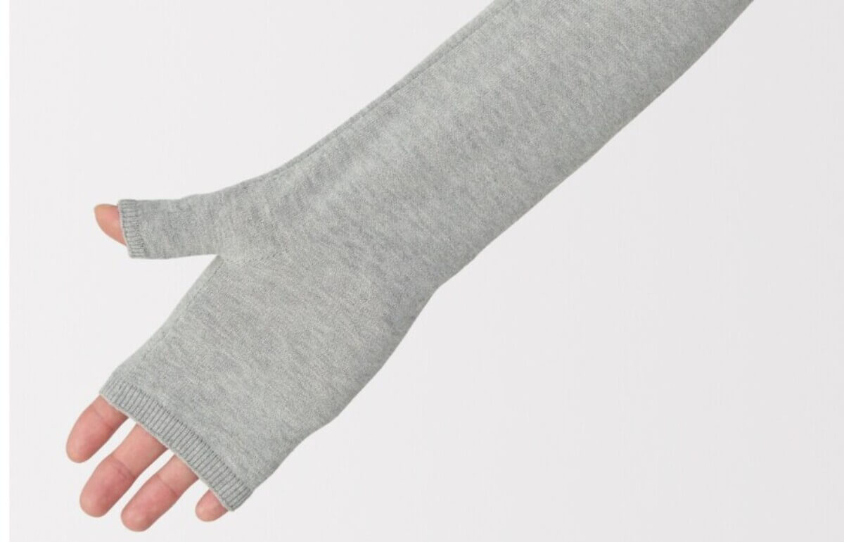 無印良品　ＵＶカット　強撚コットン　アームカバー（ロング）