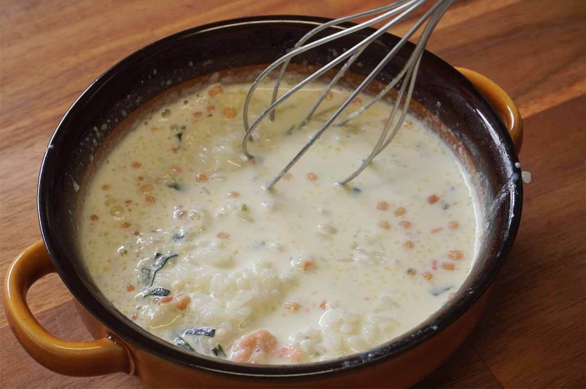 鮭茶漬けリゾット