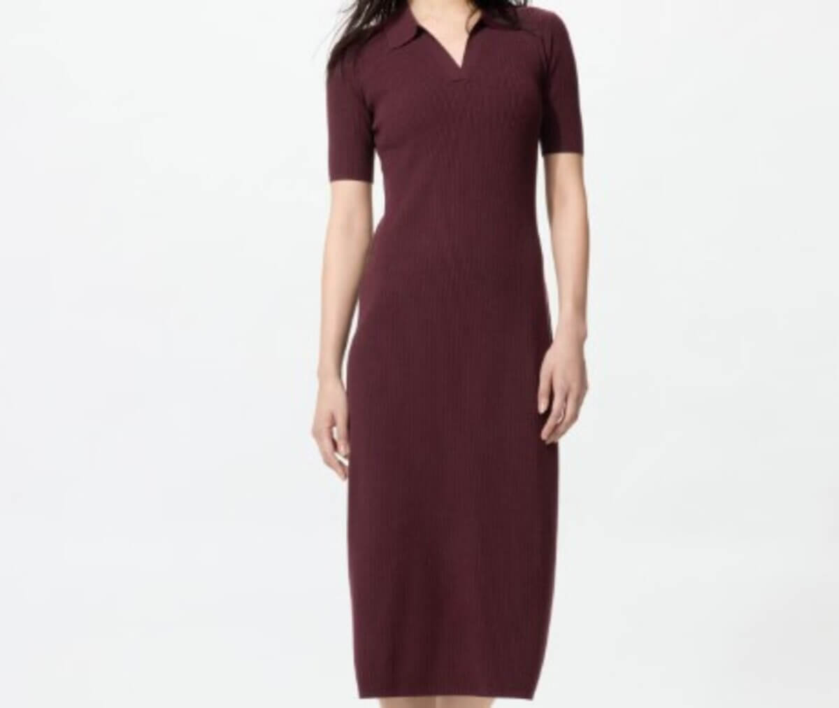 ユニクロ ウォッシャブルスキッパーポロワンピース