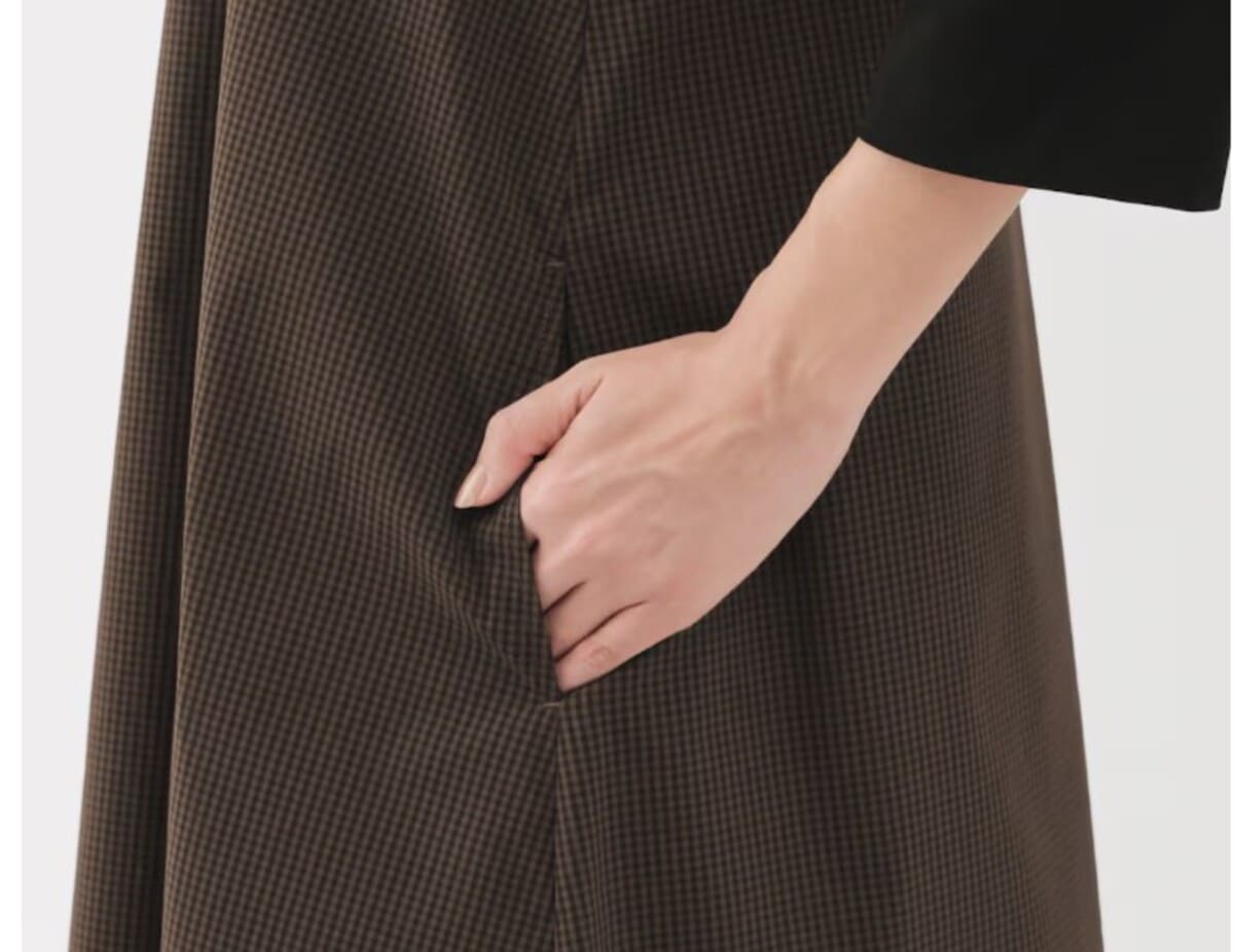 無印良品　婦人　乾きやすい　ブロードスリーブレスワンピース
