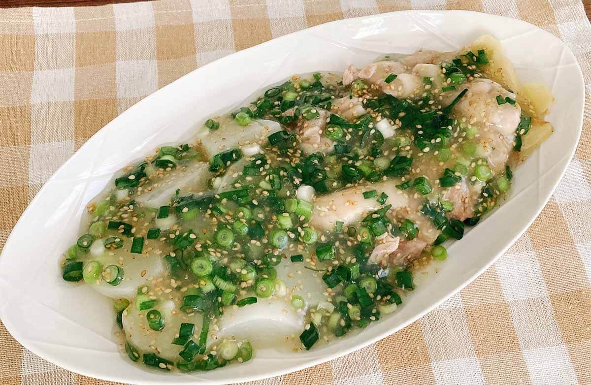 長谷川あかりさん「鶏肉とカブのねぎ塩あんかけ」