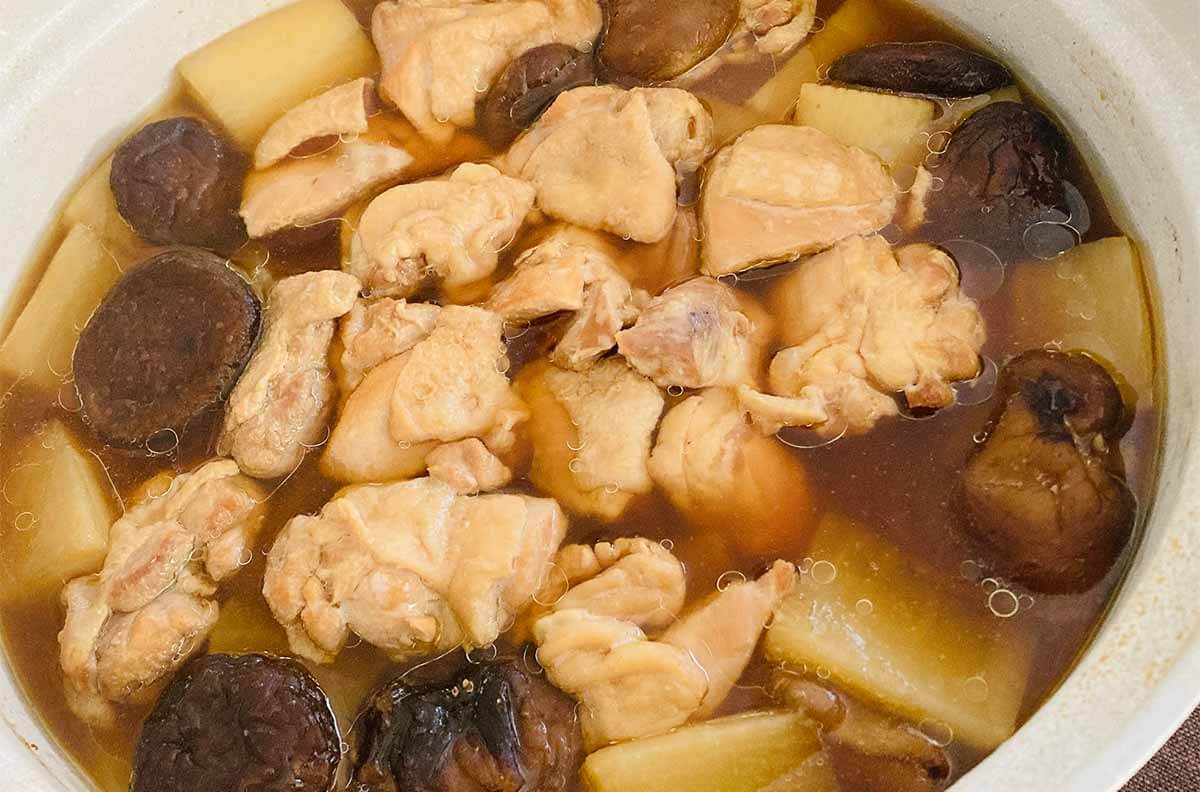 栗原はるみさん「大根と鶏肉の煮もの」