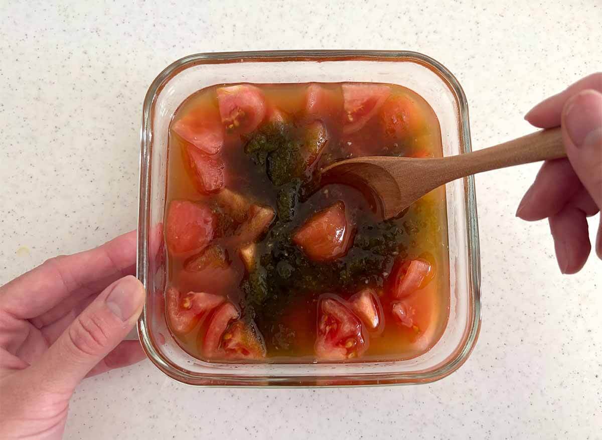 和田明日香さん「トマトのおひたし」