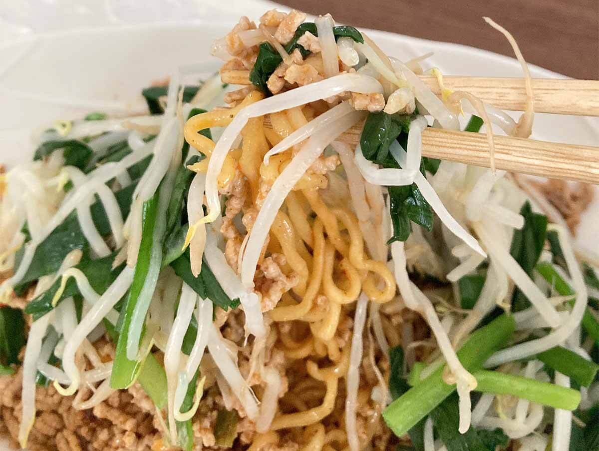 タサン志麻さん「辛ラーメンのまぜそば」