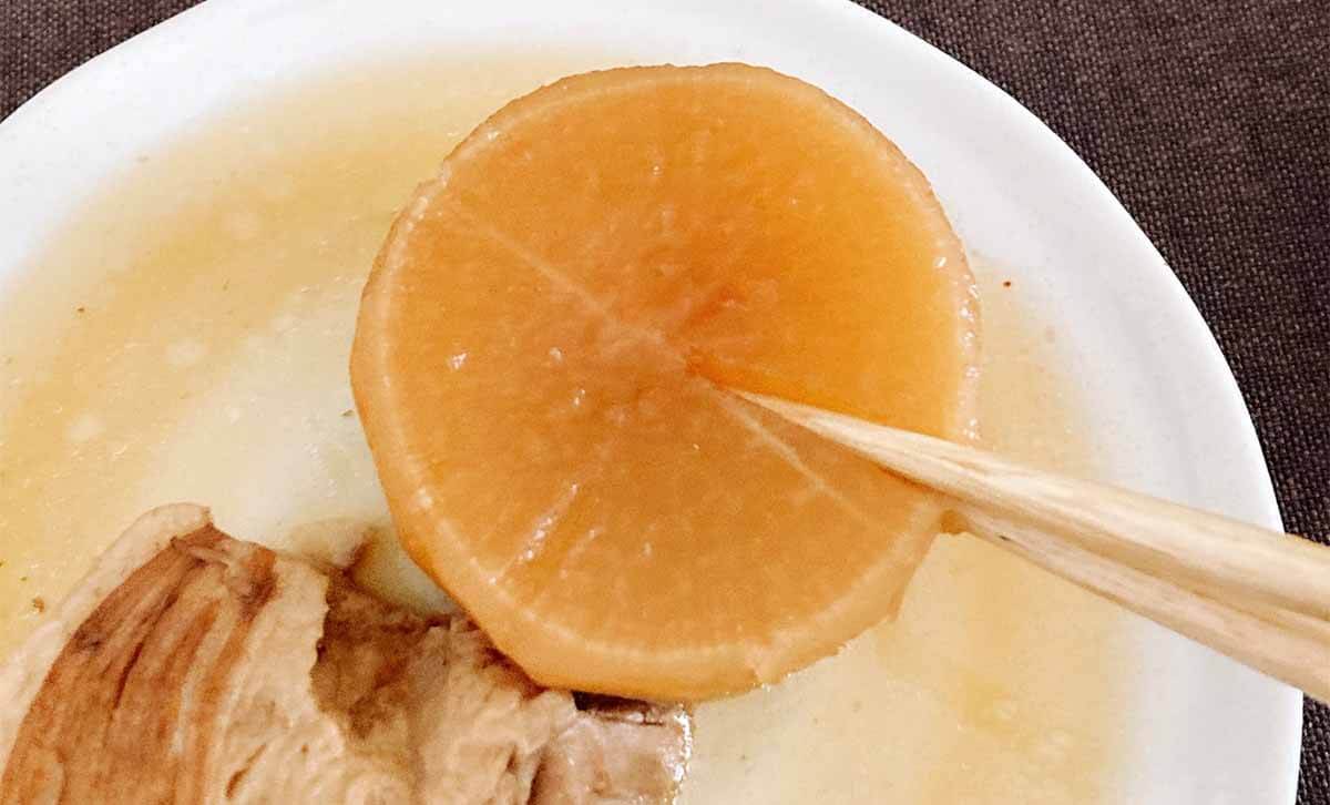 栗原はるみさん「大根と豚肉のべっこう煮」