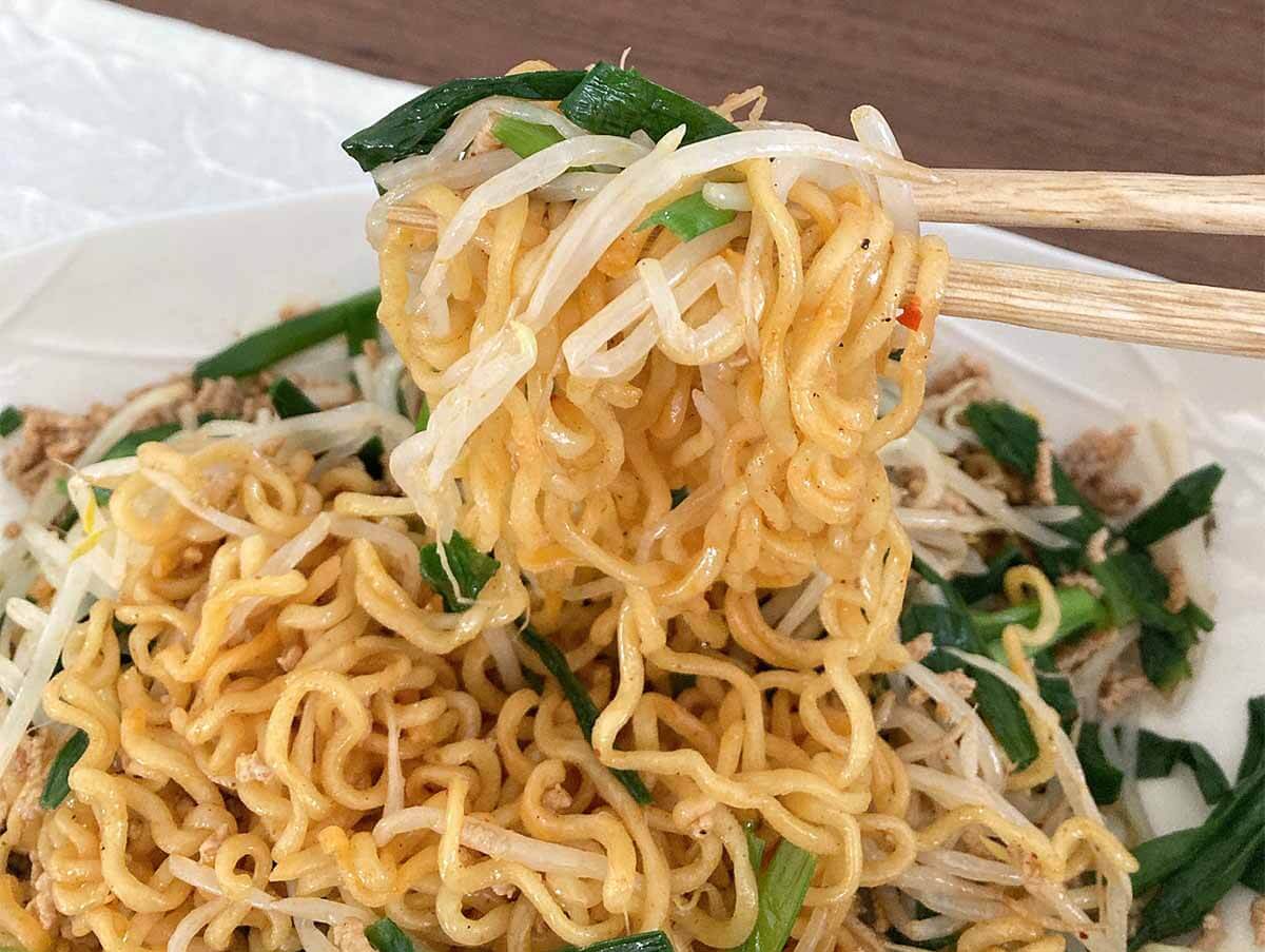 タサン志麻さん「辛ラーメンのまぜそば」