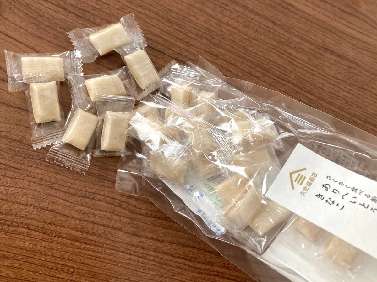 久世福商店「さくさく食べる飴　ありへいとう【きなこ】」