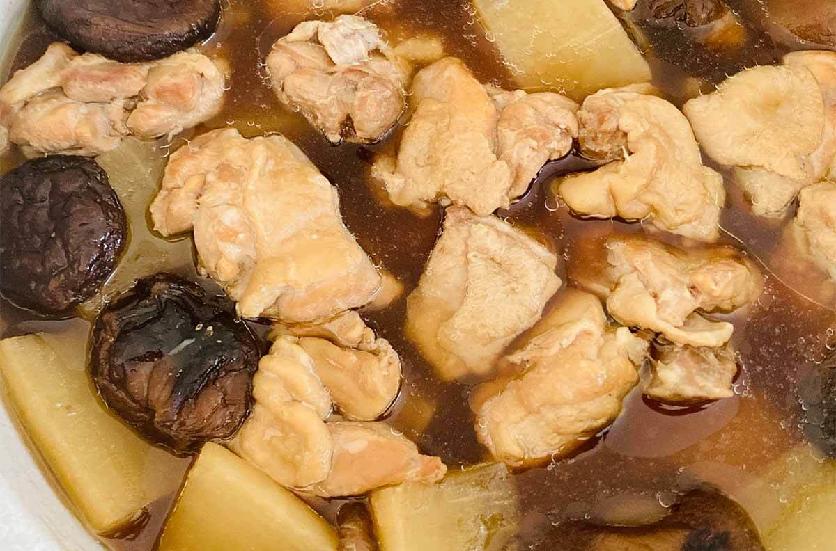 栗原はるみさん「大根と鶏肉の煮もの」