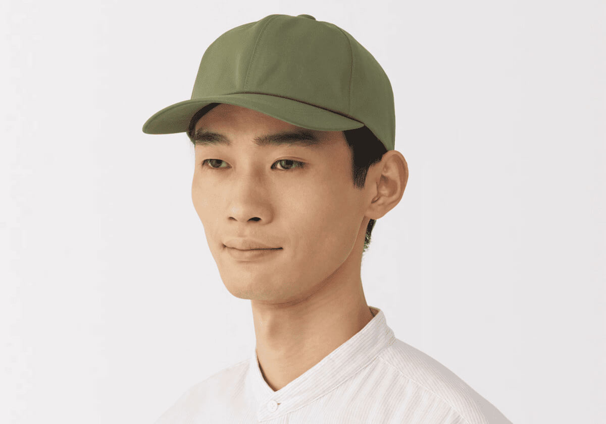 無印良品ＵＶカット　透湿撥水　防水テープ使い　キャップ