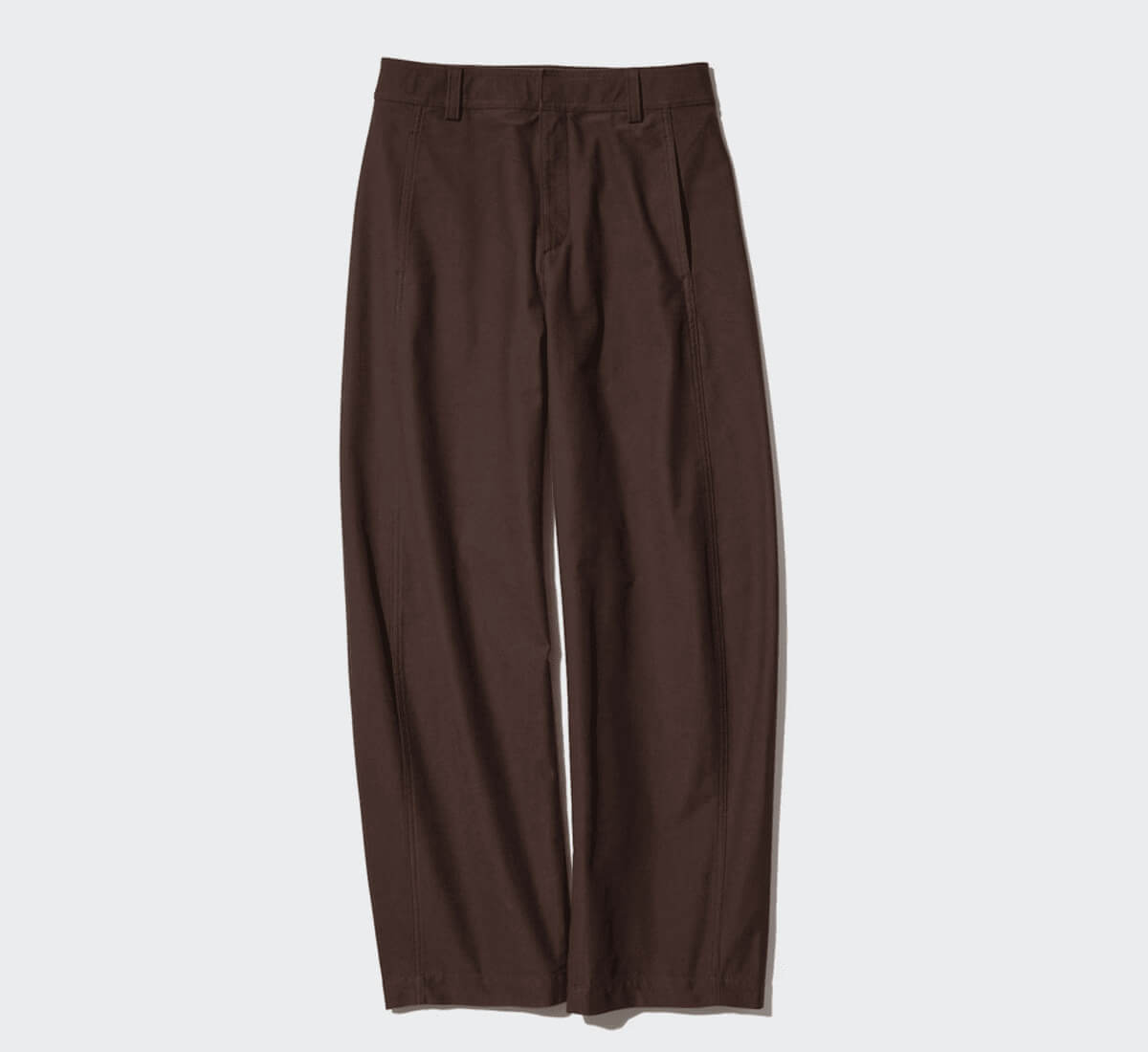 ユニクロジャージーバレルレッグパンツ