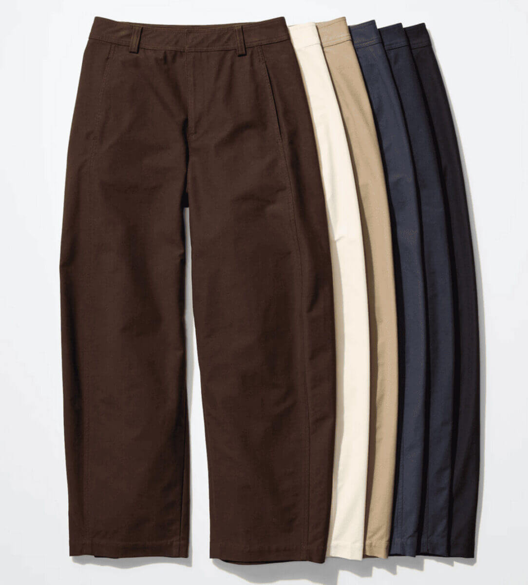 ユニクロジャージーバレルレッグパンツ