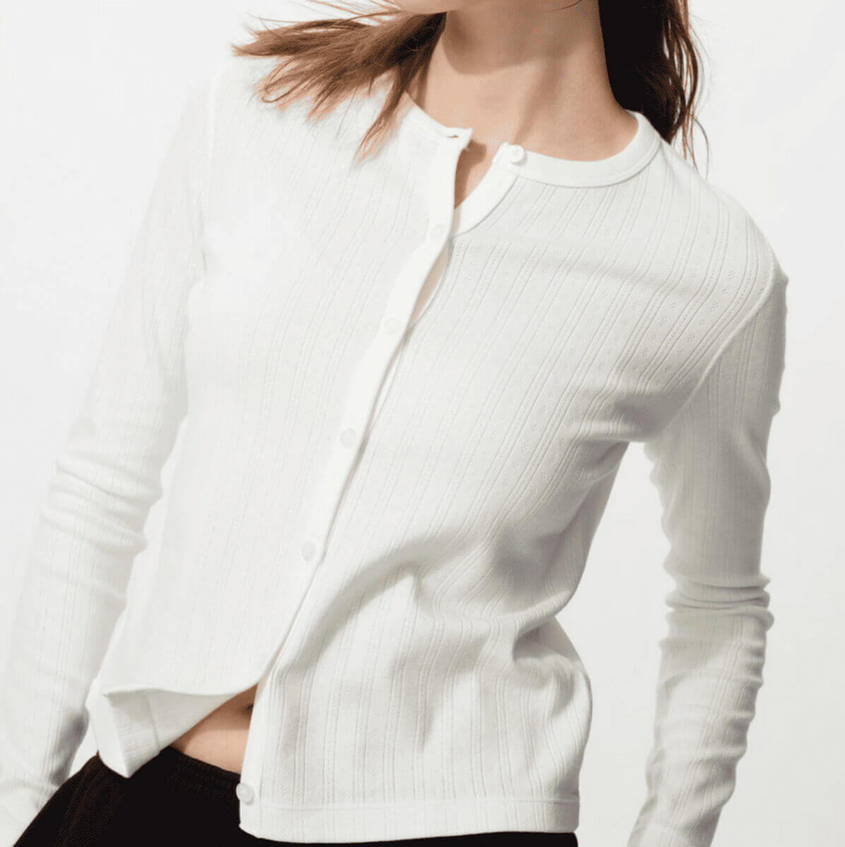 ユニクロポインテールカーディガン