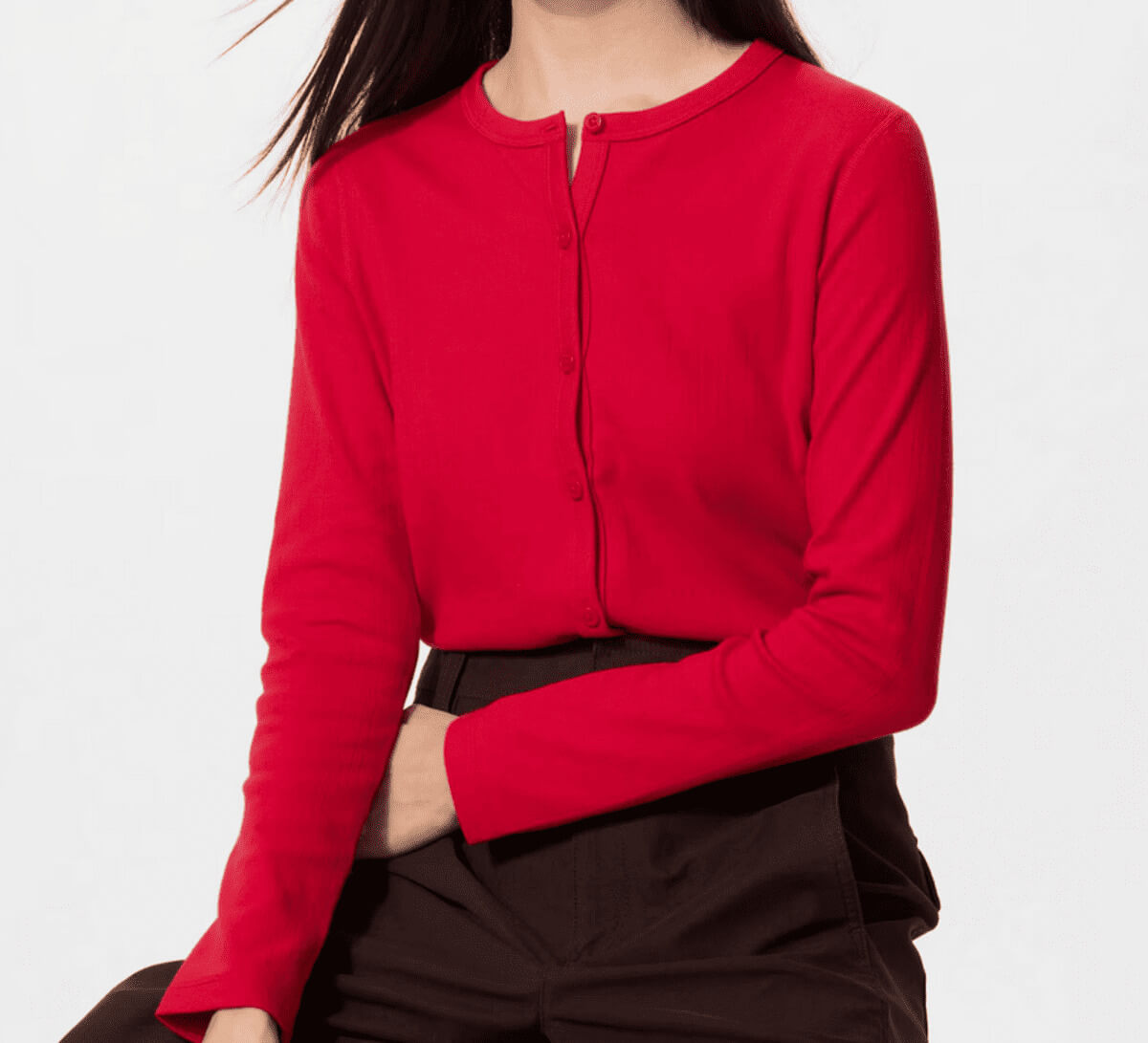 ユニクロポインテールカーディガン