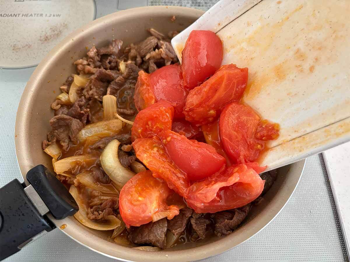 栗原はるみさん「トマトのプルコギ」