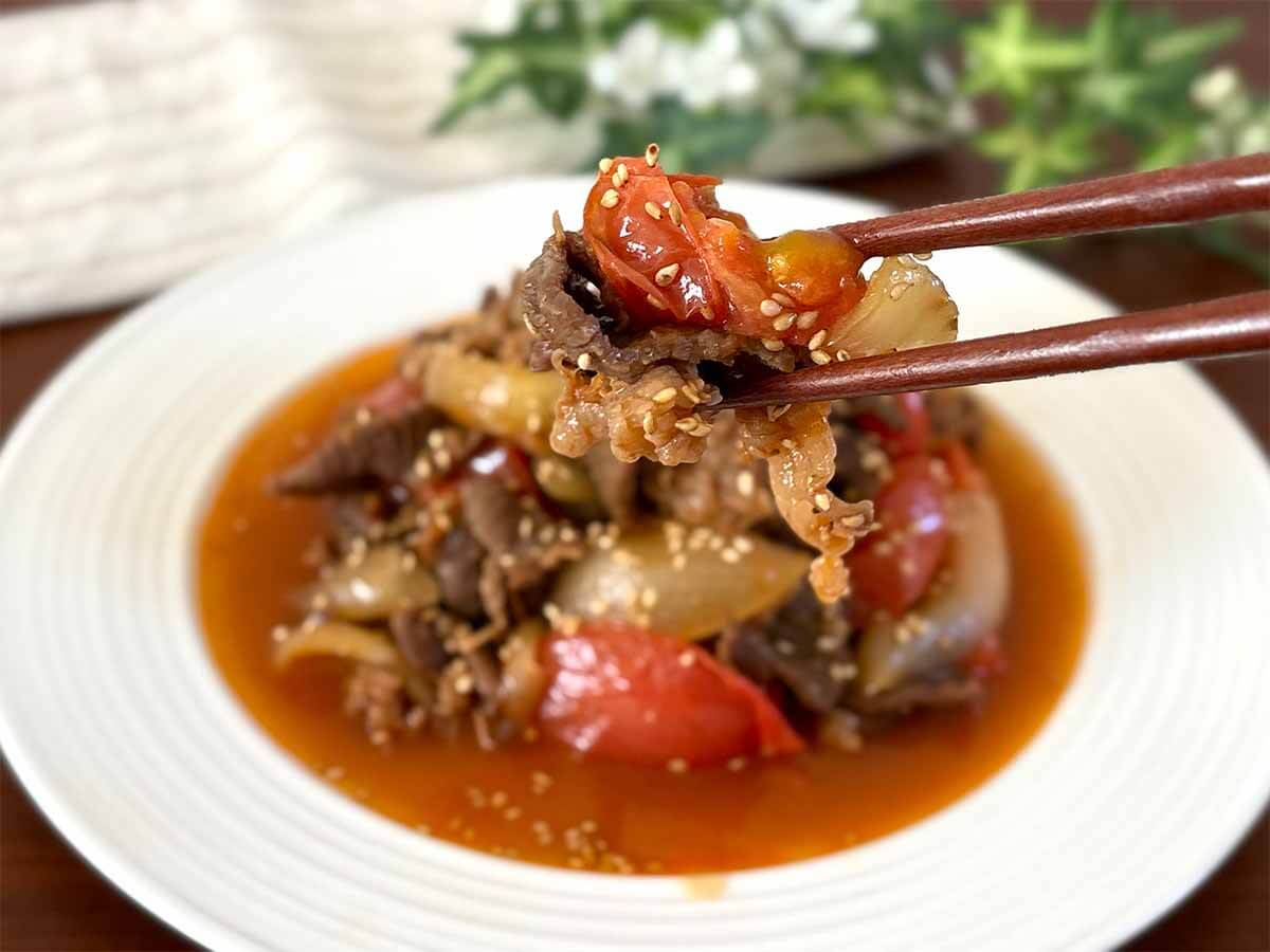 栗原はるみさん「トマトのプルコギ」