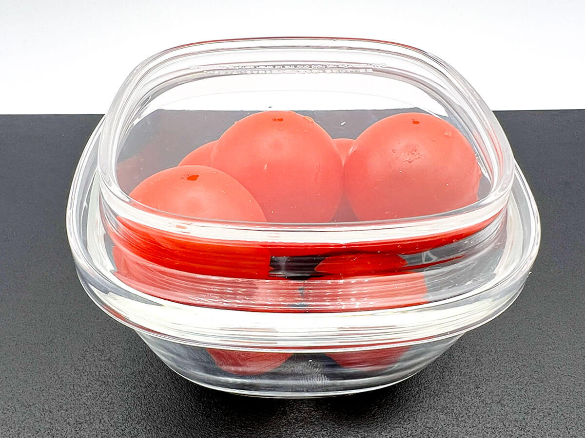 無印良品「蓋をしたままレンジで使える 耐熱ガラス容器 小鉢型」