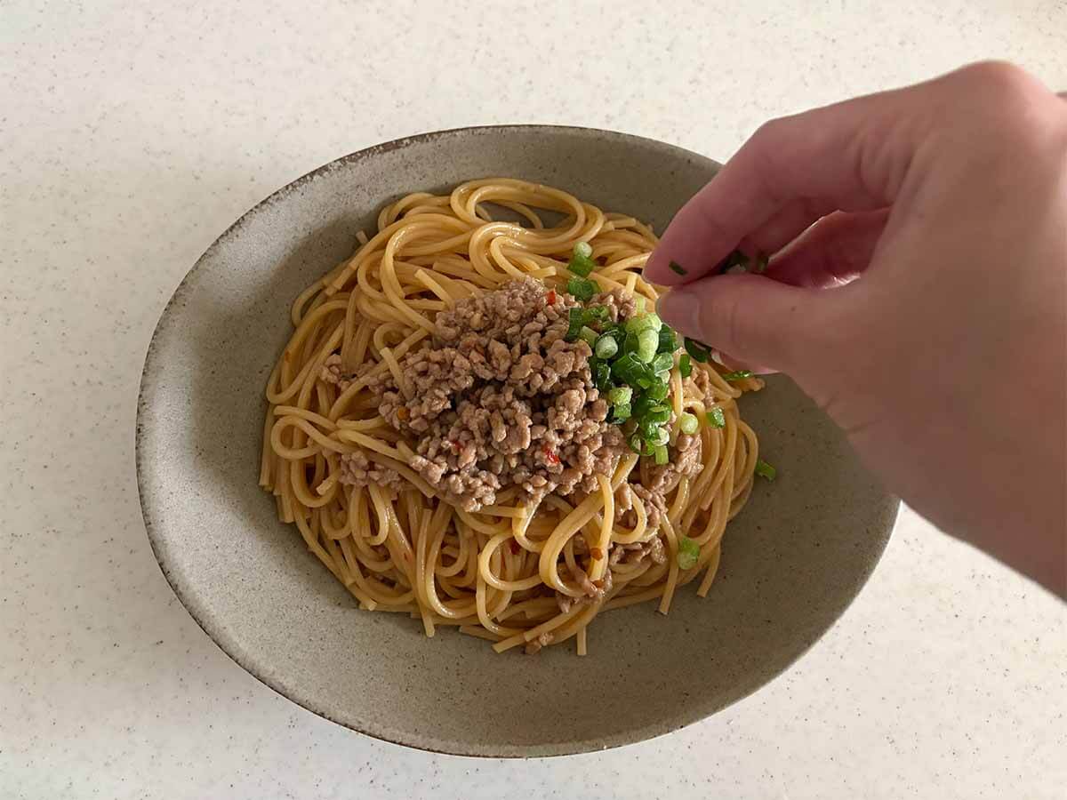 ワンパン!甘辛そぼろパスタ
