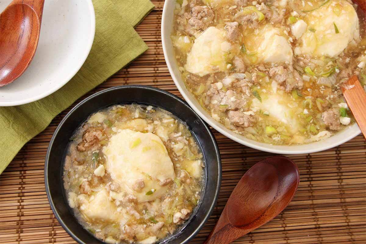 土井善晴さん「豆腐とひき肉の煮物」