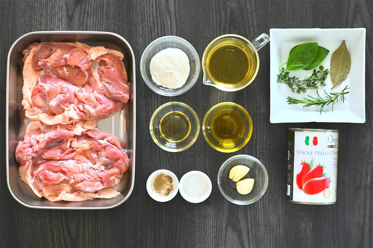 栗原はるみさん「チキンのトマト煮」