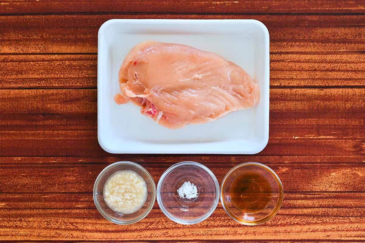栗原はるみさん「鶏むね肉の塩麹漬け焼き」
