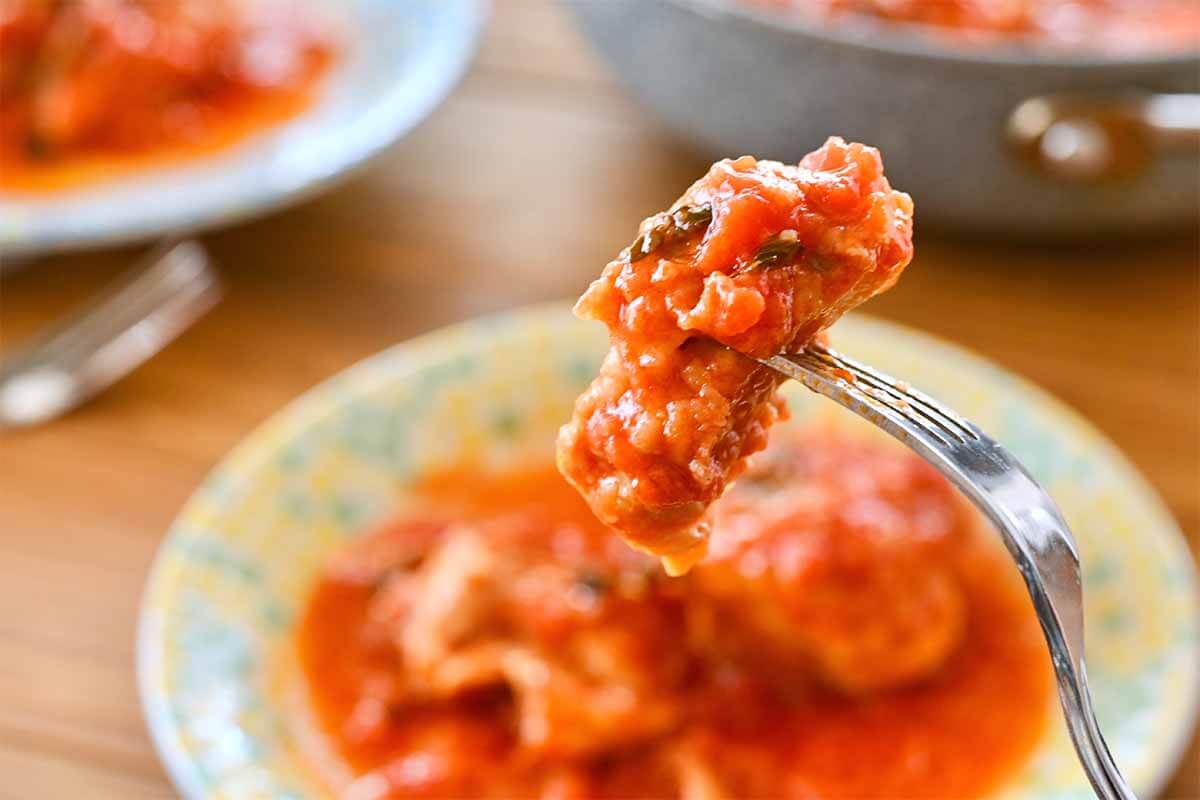 栗原はるみさん「チキンのトマト煮」