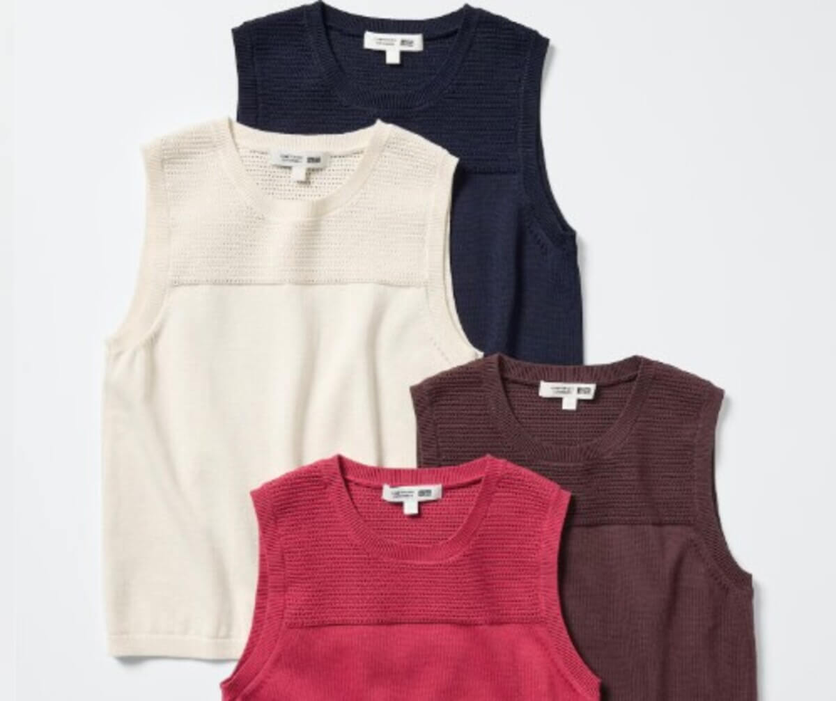 ユニクロ　コットンクルーネックセーター/ウォッシャブル