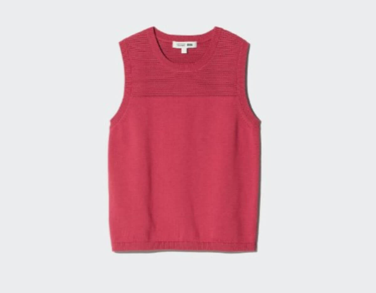 ユニクロ　コットンクルーネックセーター/ウォッシャブル