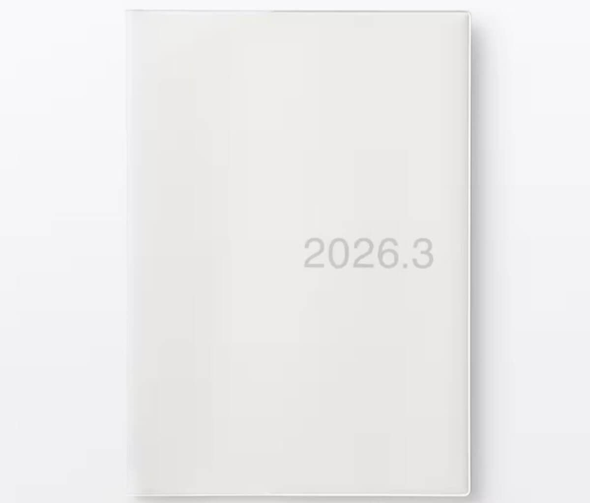 無印良品　月曜始まりマンスリー／ウィークリースケジュール帳・ 2026年3月始まり