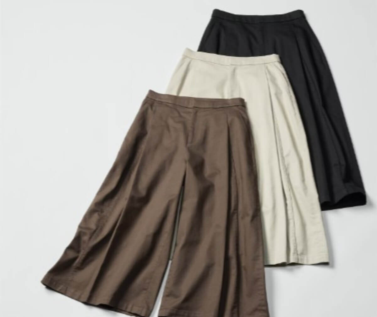 ユニクロ　コットンキュロット