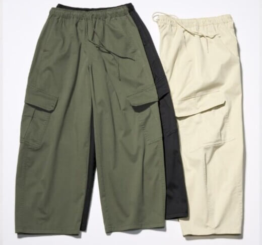 GU カーゴバレルアンクルパンツ