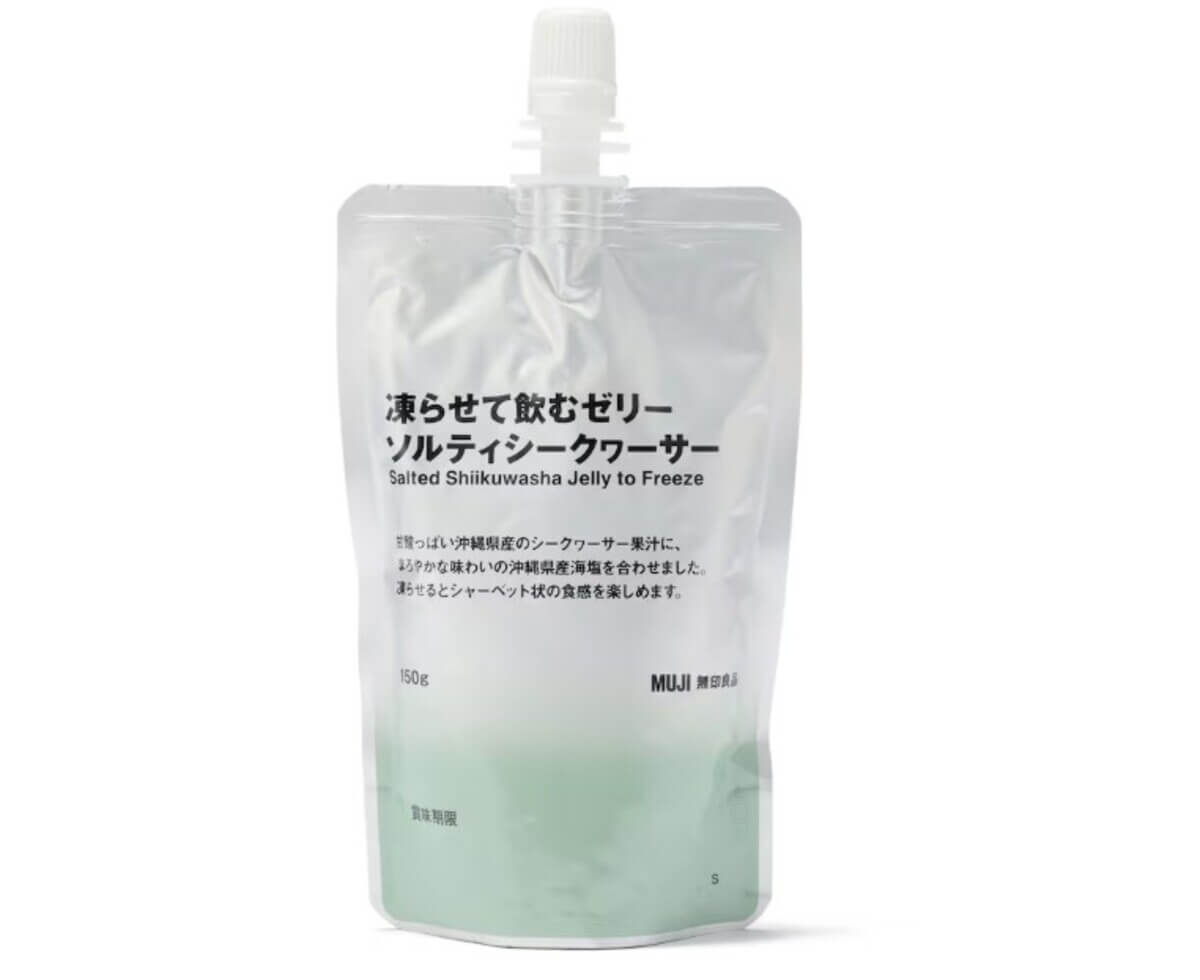 無印良品　凍らせて飲むゼリー　ソルティシークヮーサー