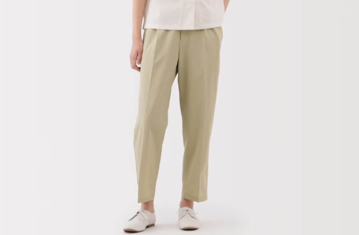 無印良品 婦人 風を通す ストレッチサッカーイージーテーパードパンツ