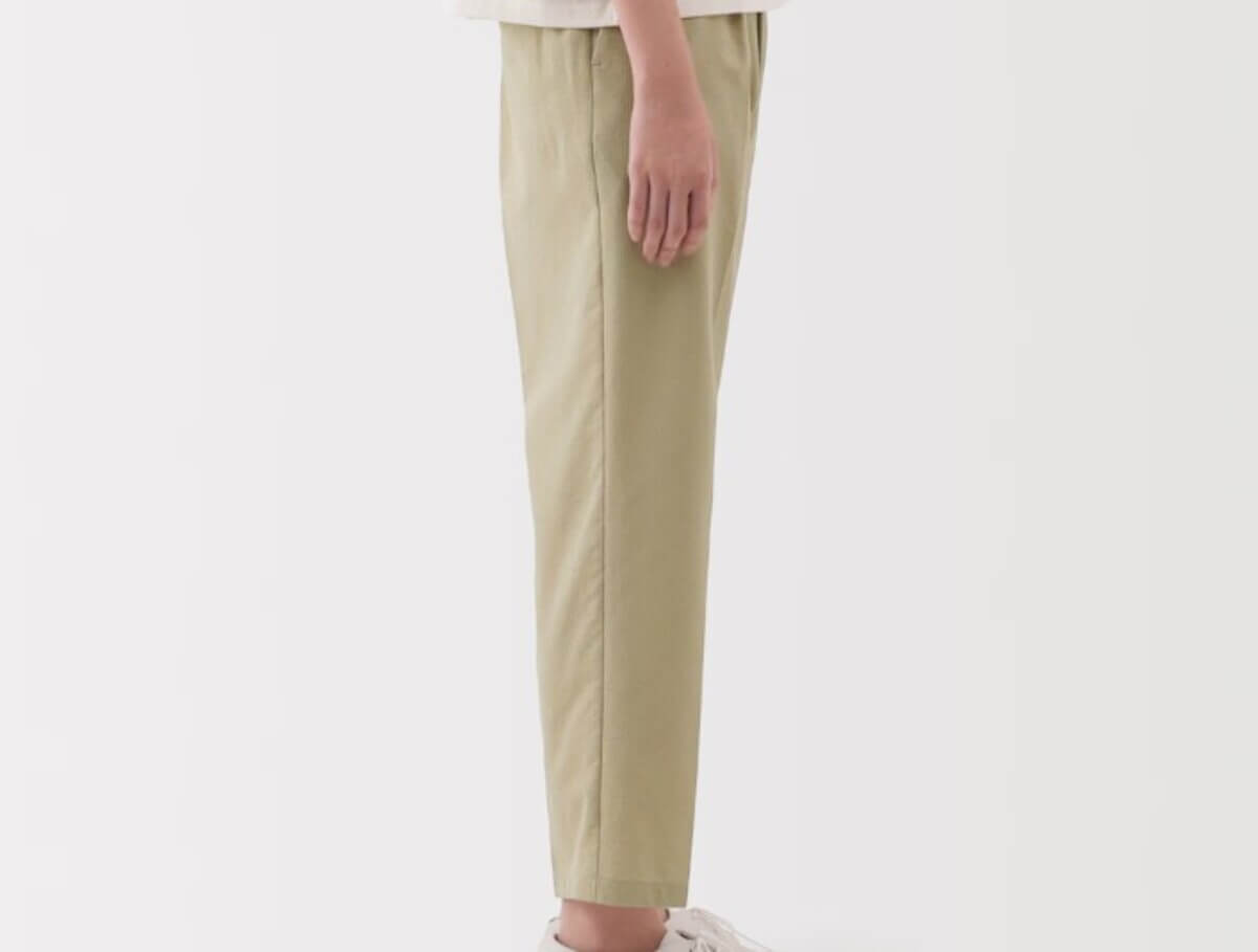 無印良品 婦人 風を通す ストレッチサッカーイージーテーパードパンツ