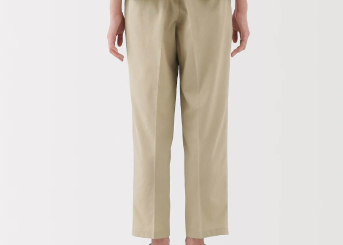 無印良品 婦人 風を通す ストレッチサッカーイージーテーパードパンツ