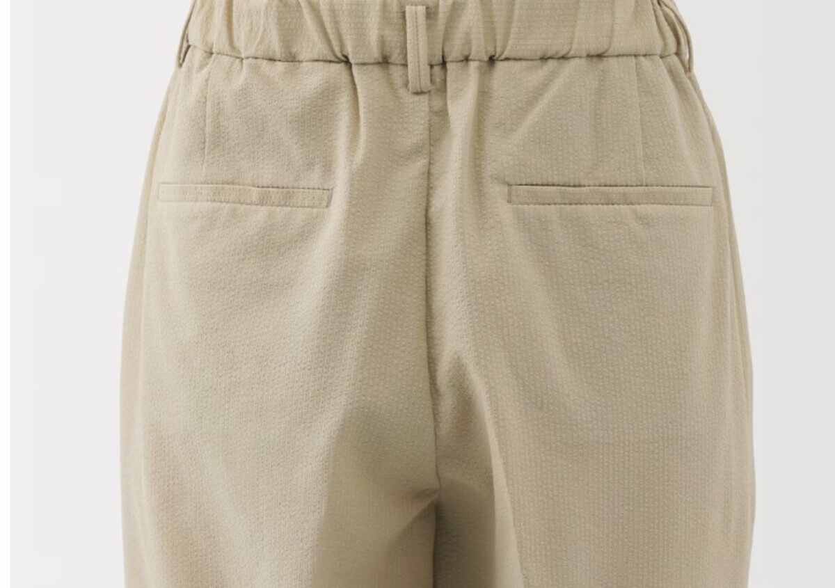 無印良品 婦人 風を通す ストレッチサッカーイージーテーパードパンツ