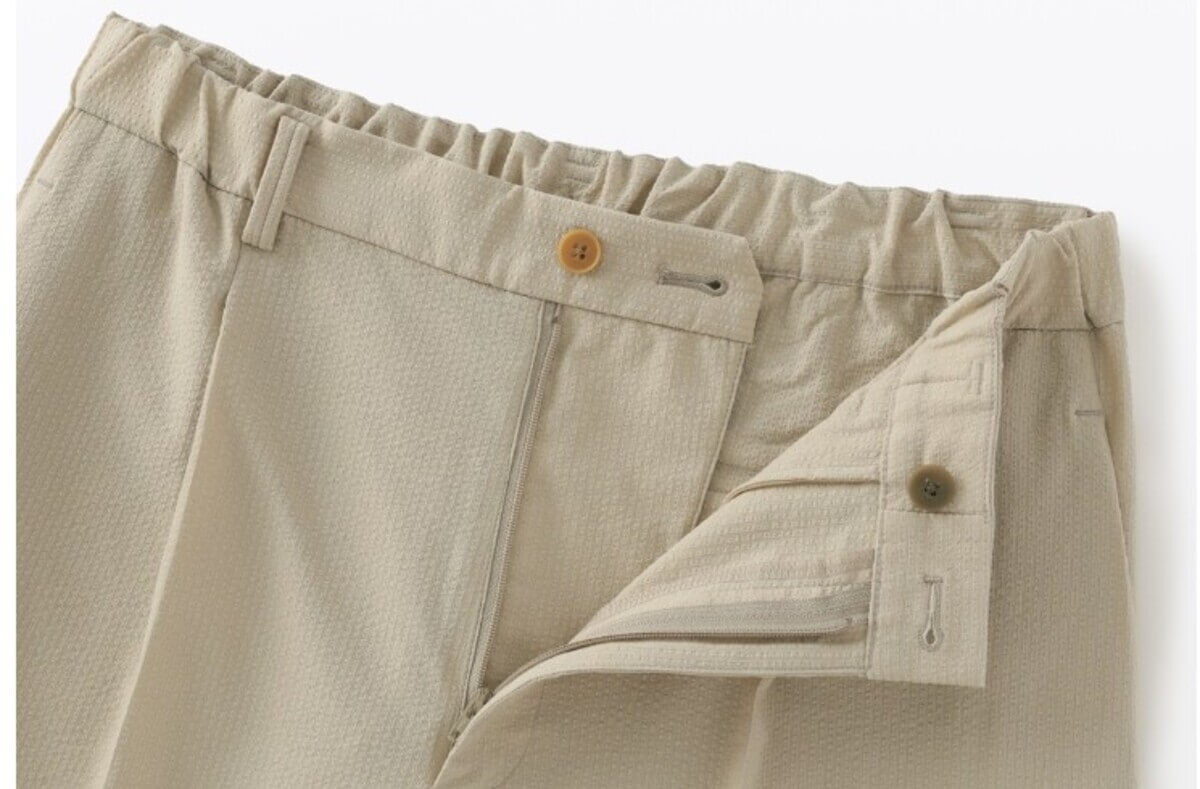 無印良品 婦人 風を通す ストレッチサッカーイージーテーパードパンツ