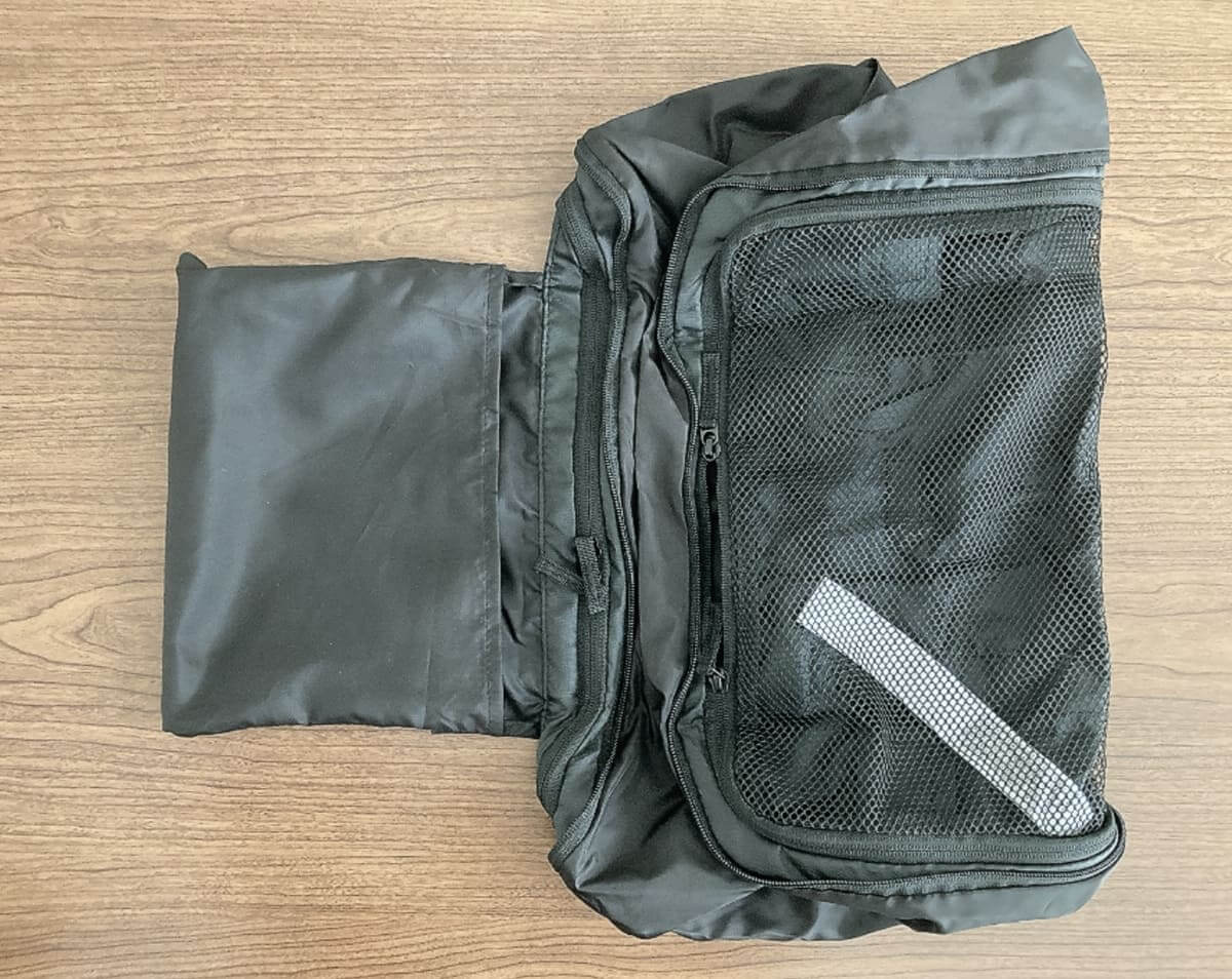 無印良品「たためる　撥水　旅に便利なボストンバッグ」