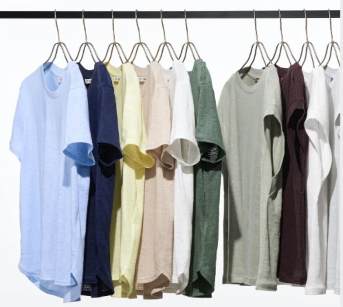 ユニクロ　リネンクルーネックT