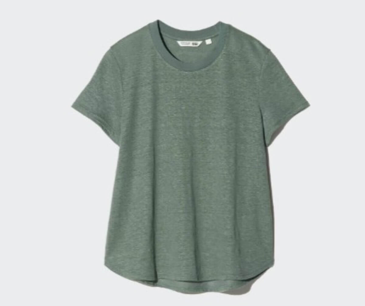 ユニクロ　リネンクルーネックT