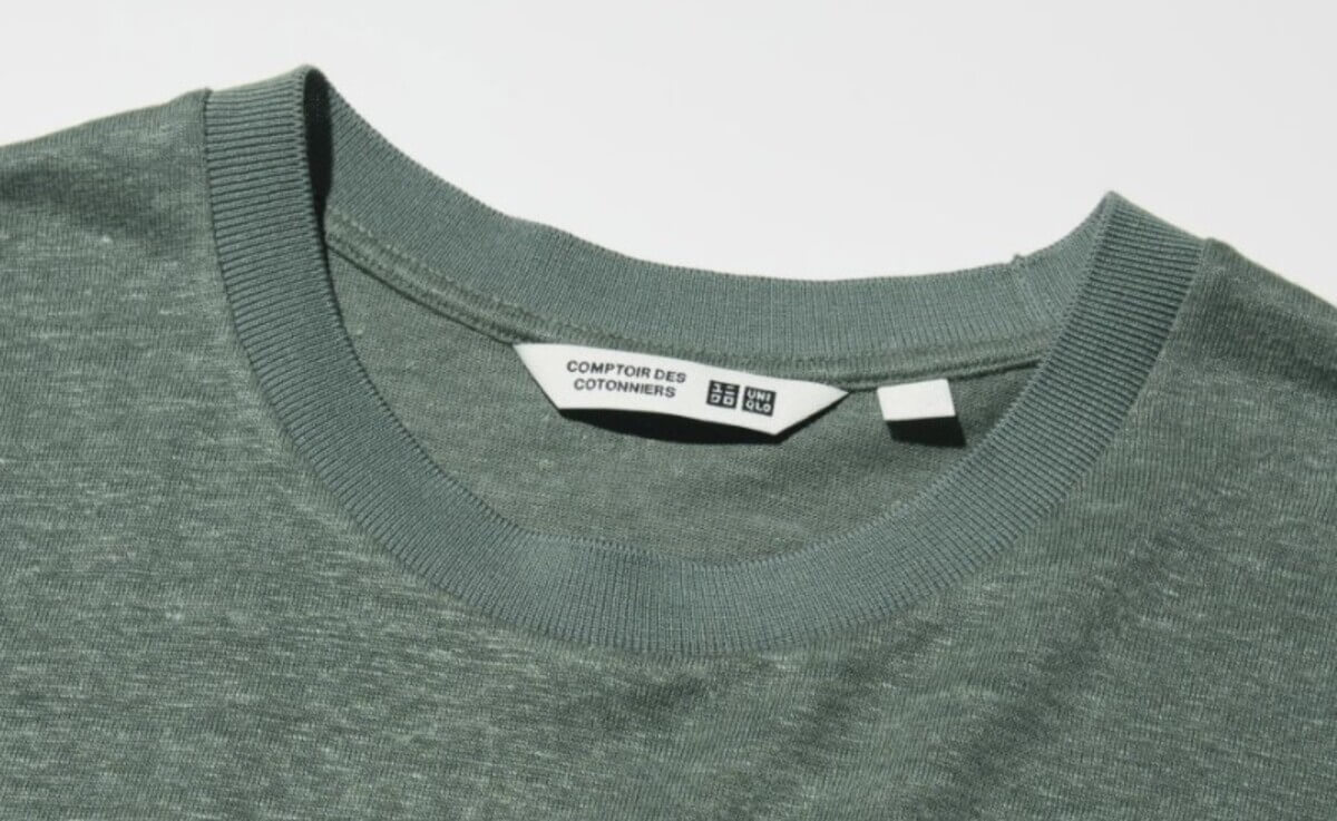 ユニクロ　リネンクルーネックT