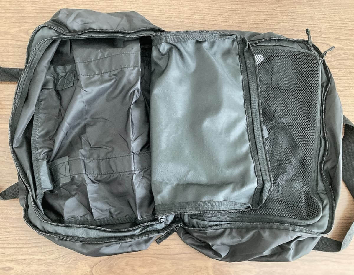 無印良品「たためる　撥水　旅に便利なボストンバッグ」