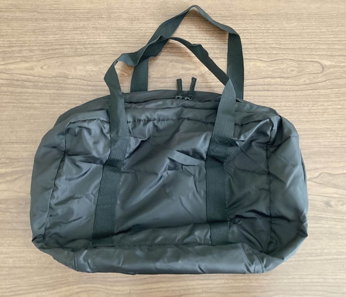 無印良品「たためる　撥水　旅に便利なボストンバッグ」