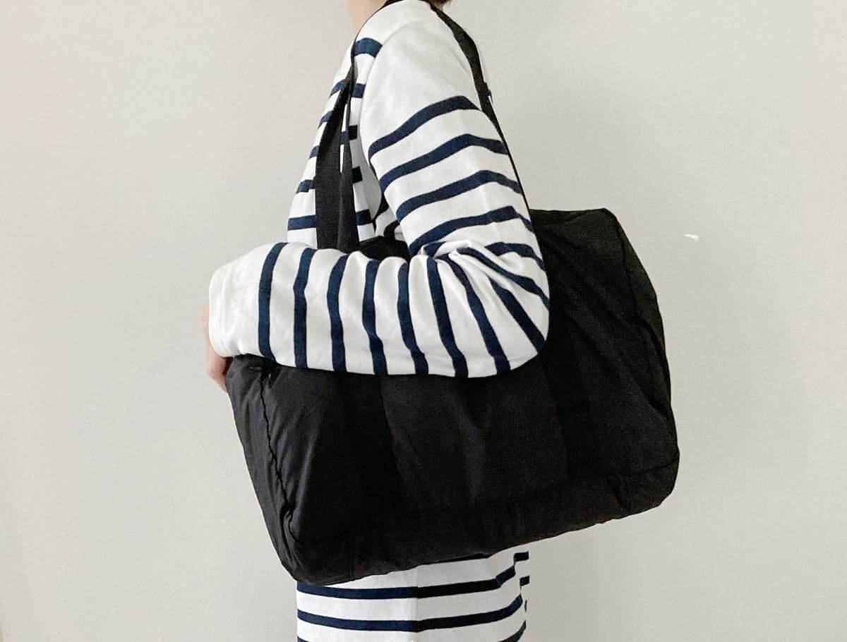 無印良品「たためる　撥水　旅に便利なボストンバッグ」