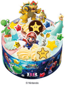 サーティワン、スーパーマリオギャラクシーコラボケーキ発売！缶バッチクリップのプレゼントも