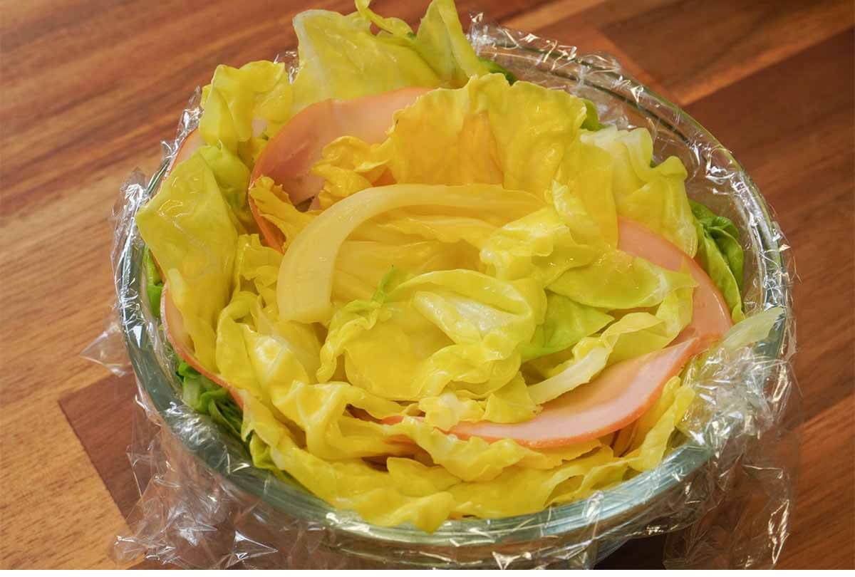 タサン志麻さん「春キャベツと生ハムのミルフィーユサラダ」