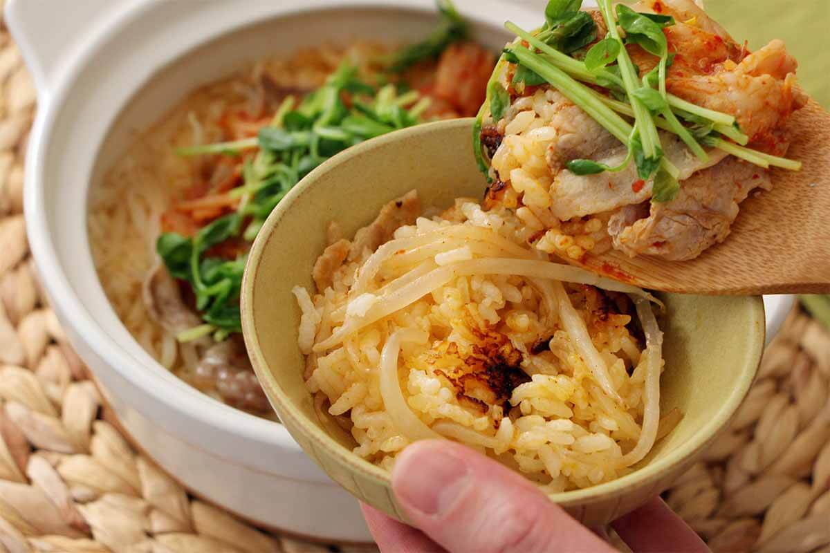 タサン志麻さん「豚キムチ炊き込みご飯」