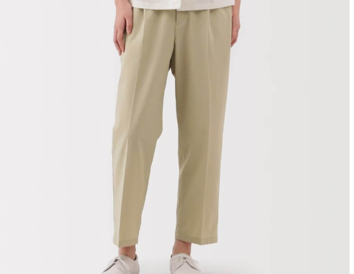 無印良品 婦人 風を通す ストレッチサッカーイージーテーパードパンツ